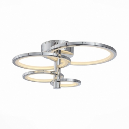 Потолочная светодиодная люстра ST Luce Ciclo SL869.102.04 в стиле Хай-тек, цвет хром