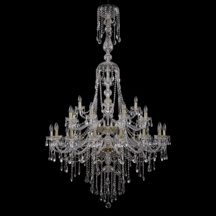 Подвесная люстра Bohemia Ivele 1415/16+8+4/400-185/2d/G в классическом стиле, цвет золотой
