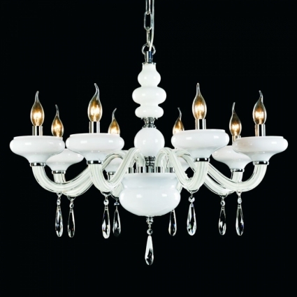 Подвесная люстра ST Luce Bambolina SL756.503.08 в стиле прованс, цвет белый