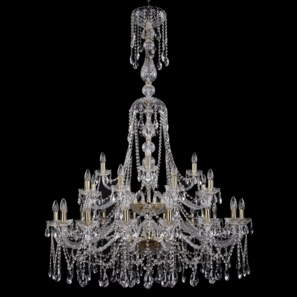 Подвесная люстра Bohemia Ivele 1413/16+8+4/400-160/2d/G в классическом стиле, цвет золотой
