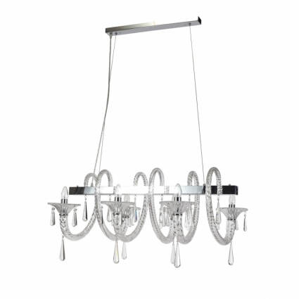 Подвесная люстра Lightstar Corno 821160 в стиле арт-деко, цвет хром, мощность 240 Вт