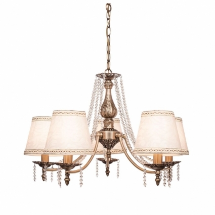 Подвесная люстра Silver Light Greta 511.53.5 в стиле арт-деко, цвет бежевый