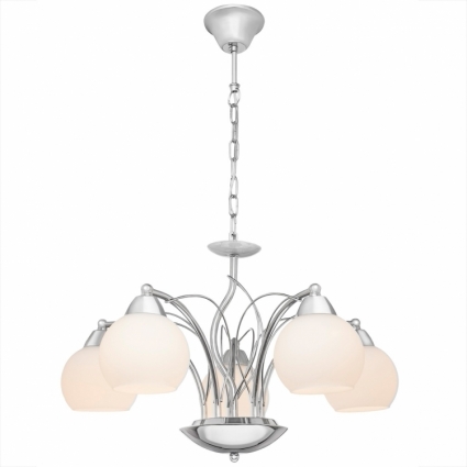 Подвесная люстра Silver Light Adele 138.54.5 в стиле модерн, цвет белый