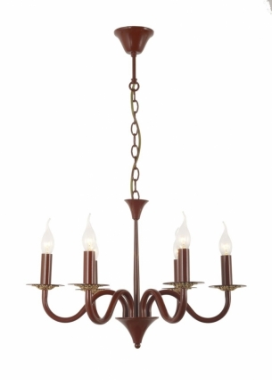 Подвесная люстра Arti Lampadari Pontone E 1.1.6 Red в стиле модерн, цвет красный
