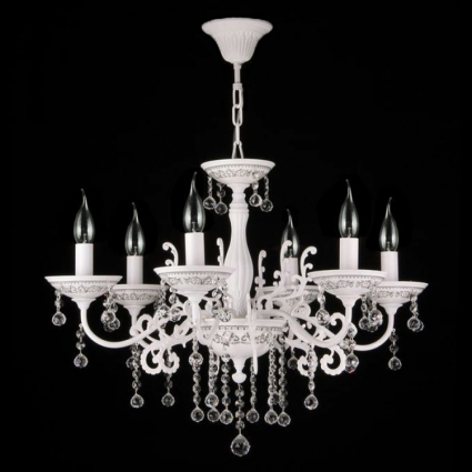 Подвесная люстра Maytoni Bellona ARM386-06-W в классическом стиле, цвет бежевый
