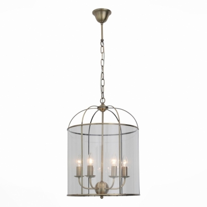 Подвесная люстра ST Luce Odierno SL267.303.06 в замковом стиле, цвет бронза