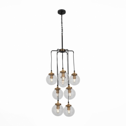Подвесная люстра ST Luce Varieta SL234.443.08 в стиле лофт, цвет черный