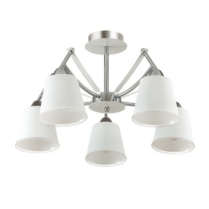 Потолочная люстра Lumion Hadrinna 3449/5C в стиле Хай-тек, цвет белый