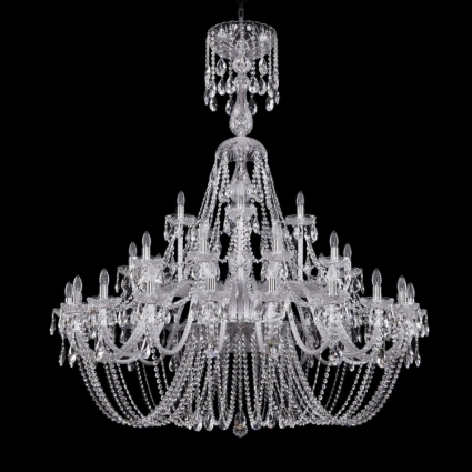 Подвесная люстра Bohemia Ivele 1406/20+10+5/530/XL-170/Ni в классическом стиле, цвет матовый никель