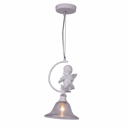 Подвесной светильник Arte Lamp Amur A4288SP-1WH в стиле прованс, цвет белый