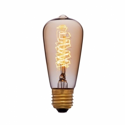 Sun Lumen Лампа накаливания E27 40W колба золотая 051-903 цвет золотой