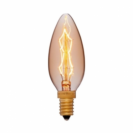 Sun Lumen Лампа накаливания E14 40W свеча золотая 052-085 цвет золотой