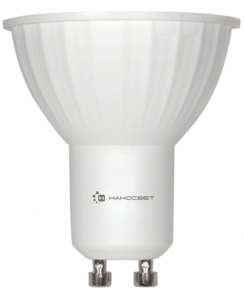 Наносвет Лампа светодиодная GU10 6W 2700K полусфера матовая LE-MR16A-6/GU10/827 L108 цвет белый
