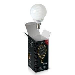 Gauss Лампа энергосберегающая E14 13W 2700K шар матовый 231113