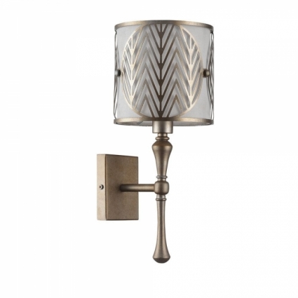 Бра Maytoni Rive Leaf H425-WL-01-G в восточном стиле, цвет белый, мощность 40 Вт