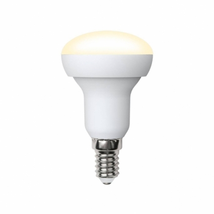 Volpe Лампа светодиодная (10220) E14 6W 3000K рефлекторная матовая LED-R50-6W/WW/E14/FR/O цвет белый