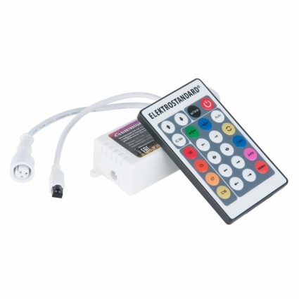 Контроллер с пультом ДУ Elektrostandard LSC DC12 RW IP20 Бегущая волна 4690389081972, в современном стиле, цвет белый