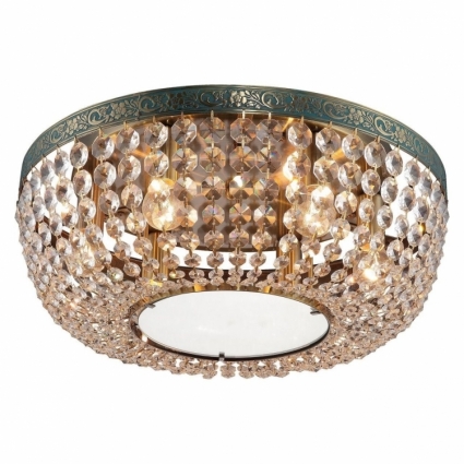 Потолочный светильник Toplight Virginia TL7240X-06AB в классическом стиле, цвет латунь