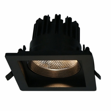 Встраиваемый светодиодный светильник Arte Lamp Privato A7018PL-1BK в современном стиле, цвет черный