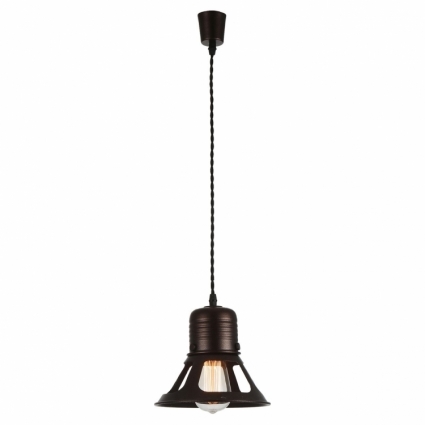 Подвесной светильник Lussole Loft LSP-9696 в стиле лофт, цвет коричневый