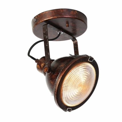 Спот Favourite Industria 1898-1W в стиле лофт, цвет коричневый, мощность 50 Вт