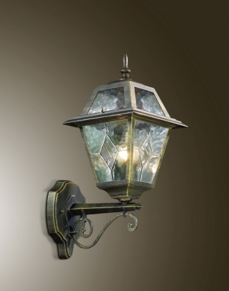 Уличный настенный светильник Odeon Light Outer 2315/1W в стиле кантри, цвет бронза