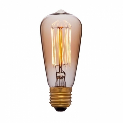Sun Lumen Лампа накаливания E27 40W колба золотая 051-897 цвет золотой