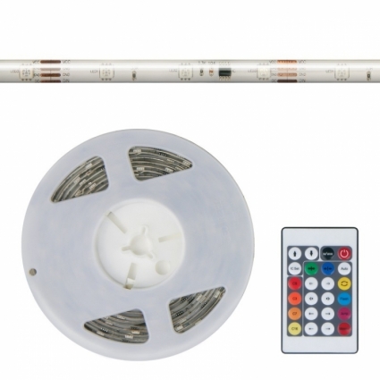 Светодиодная лента Uniel (10884) 5M RGB 36W ULS-F01-5050-30LED/m-10mm-IP65-DC12V-5M-RGB-P36C24 в современном стиле, цвет разноцветный