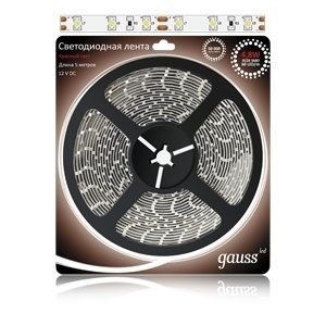 Светодиодная лента Gauss 5M красный 4,8W IP66 EB311000705, в современном стиле, цвет красный