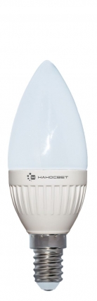 Наносвет Лампа светодиодная E14 6,5W 2700K свеча матовая LC-CD-6.5/E14/827 L200, цвет белый