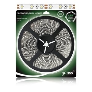 Светодиодная лента Gauss 5M зеленый 14.4W IP20 EB312000614 в современном стиле, цвет зеленый