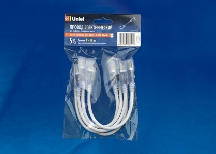 Коннектор для светодиодных лент (10830) Uniel UCX-SK2/A67-NNN Clear 005 Polybag в современном стиле, цвет прозрачный