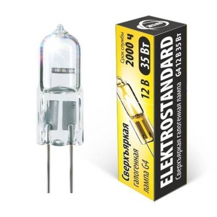 Elektrostandard Лампа галогенная G4 35W колба сверхъяркая 4690389013621