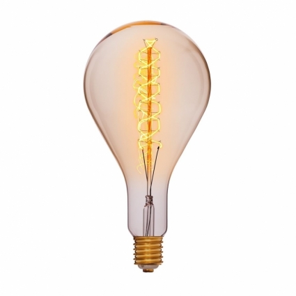 Sun Lumen Лампа накаливания E40 95W груша прозрачная 053-716 цвет золотой