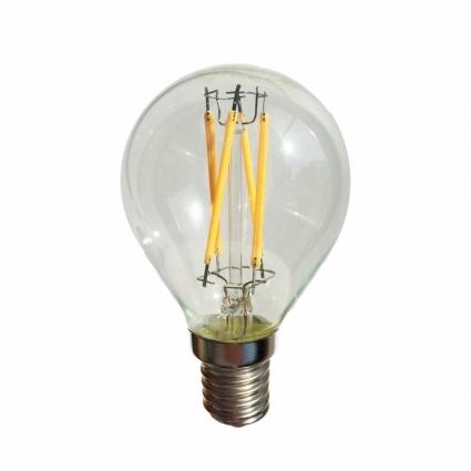 Sun Lumen Лампа светодиодная E14 4W шар прозрачный 056-885 цвет прозрачный
