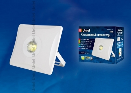 Прожектор светодиодный (UL-00001044) Uniel 30W 4000K ULF-F11-30W/NW IP65 180-240В White в современном стиле, цвет белый