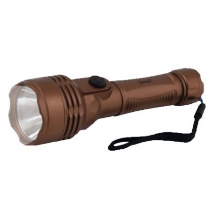 Ручной светодиодный фонарь Uniel (UL-00000205) от батареек 148х44 35 лм S-LD044-C Brown в современном стиле, цвет коричневый