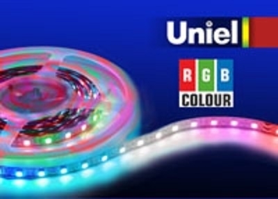 Светодиодная лента Uniel (04932) 5M RGB 72W ULS-5050-60LED/m-10mm-IP20-DC24V-14,4W/m-5M-RGB, в современном стиле, цвет разноцветный