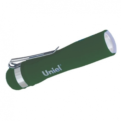 Карманный светодиодный фонарь Uniel (UL-00000209) от батареек 95х20 25 лм S-LD045-B Green в современном стиле, цвет зеленый
