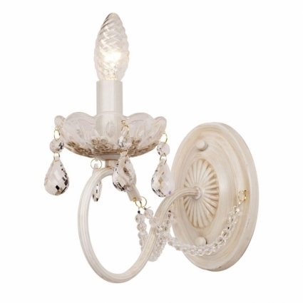 Бра Silver Light Laurita 260.41.1 в стиле прованс, цвет белый