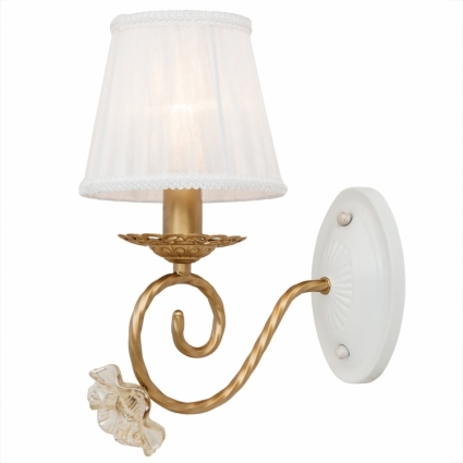 Бра Silver Light Benedict 736.43.1 в стиле прованс, цвет белый, мощность 60 Вт