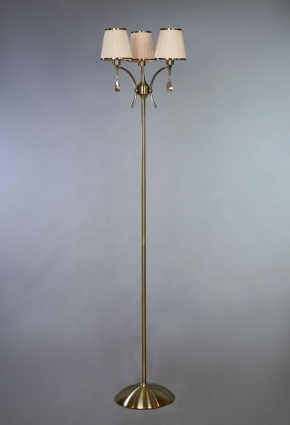 Торшер Brizzi Alora MA 01625F/003 Bronze Cream в стиле арт-деко, цвет бежевый