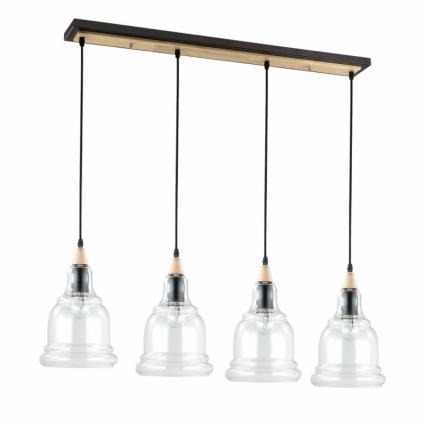 Подвесной светильник Ideal Lux Gretel SB4 в стиле лофт, цвет бежевый