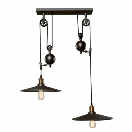 Подвесной светильник Loft IT Loft1832C-2 в стиле лофт, цвет черный