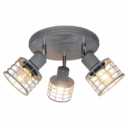 Спот Lussole Loft Duet LSP-9969 в стиле лофт, цвет серый, мощность 180 Вт