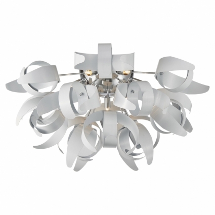 Потолочный светильник Lussole Loft LSA-5927-09 в стиле лофт, цвет белый