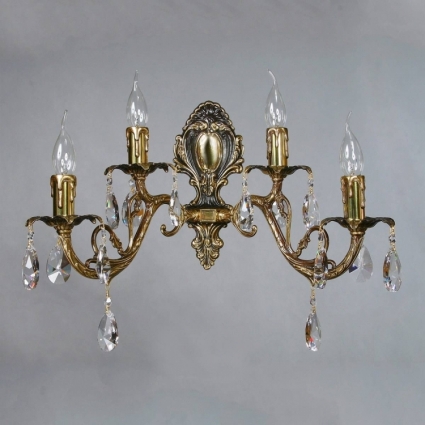 Бра Ambiente Alicante 8888/2+2 PB Tear drop в классическом стиле, цвет бронза