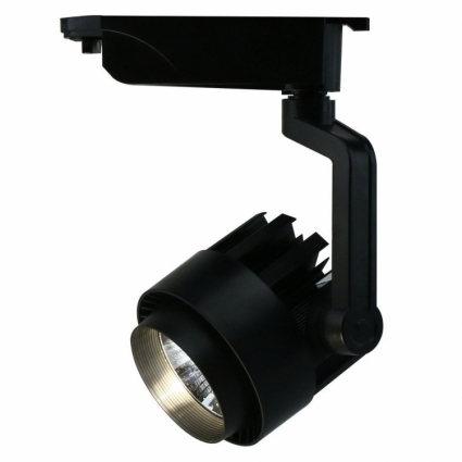 Трековый светодиодный светильник Arte Lamp Vigile A1620PL-1BK в стиле Хай-тек, цвет черный
