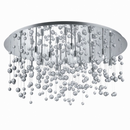 Потолочный светильник Ideal Lux Neve PL15 Cromo в современном стиле, цвет хром