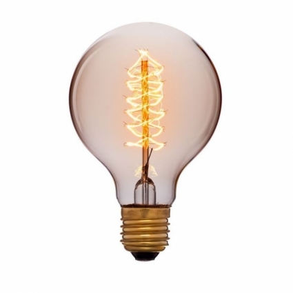 Sun Lumen Лампа накаливания E27 40W шар золотой 051-989а цвет золотой